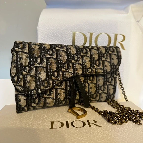 Dior Saddle Long Wallet on Chain - Picture 4 of 10